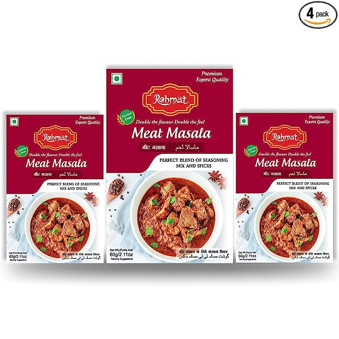 Rehmat Meat Masala Powder, Mix Spice Easy & Ready to Cook Rich in Flavour Masala for Chicken- 50 gm
