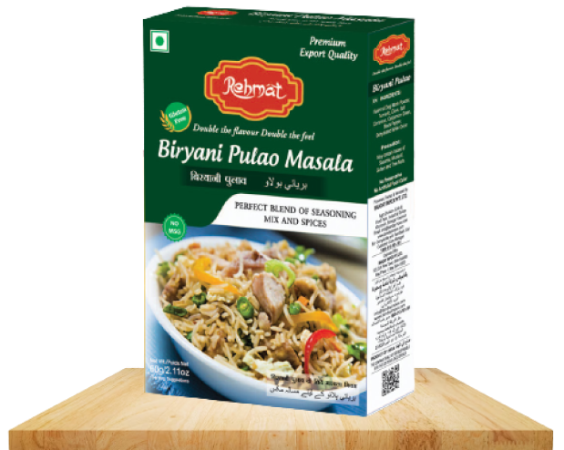 Rehmat Biryani Pulao Masala Powder, Exotic Spices Blend Easy & Ready to Cook Masala Ideal for Chicken Biryani, 60 gm