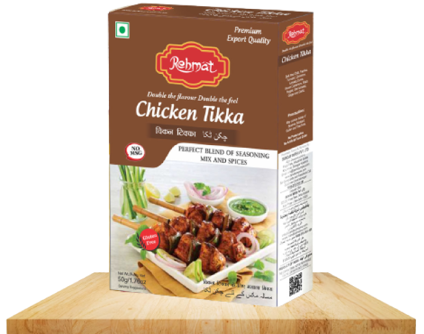 Rehmat Chicken Tikka Spice Mix Masala, Easy & Ready to Cook Exotic Spice Blend, Rich in Flavour Masala- Each 50 gm (Pack of 3)