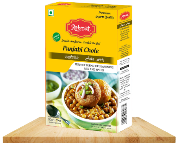 Rehmat Punjabi Chole Spices Masala, Easy to Cook with Blended Spice Mix for Healthy & Flavourful Cooking, 50gm