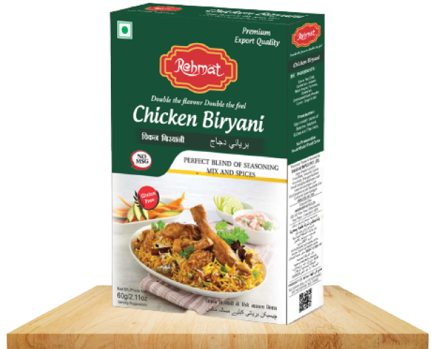 Rehmat Chicken Biryani Masala Powder, Exotic Spices Blend Easy & Ready to Cook Masala Ideal for Chicken Biryani, 60 gm